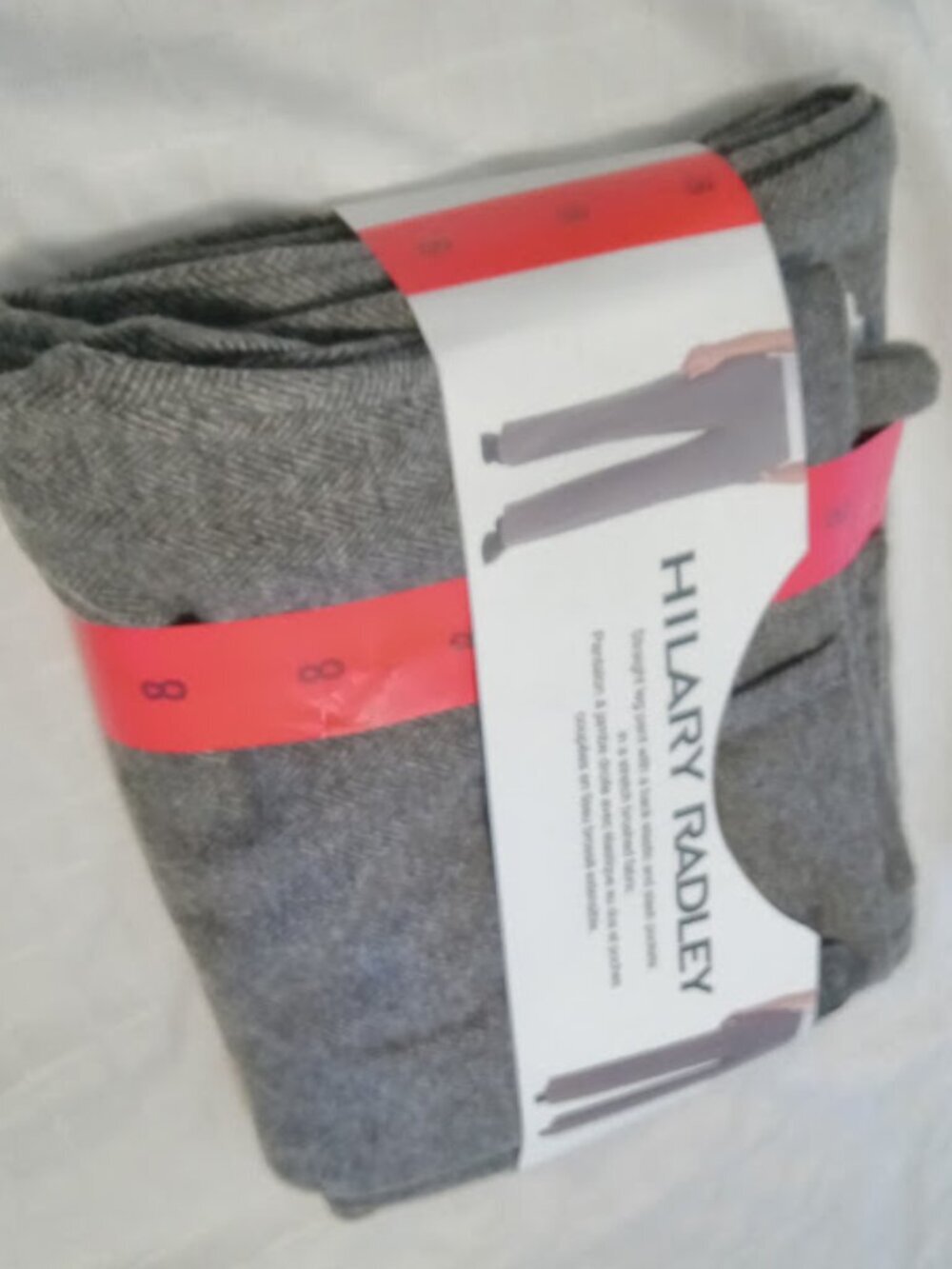 The perfect eternal Hilary Radley grey warm pant size 8 NWT